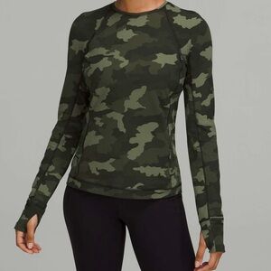 lululemon athletica Camouflage Long Sleeve Top - Green